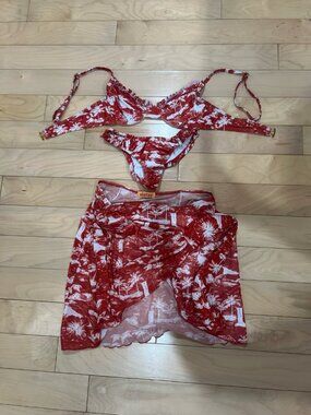 Sister swim women three piece set - bikini + cover up